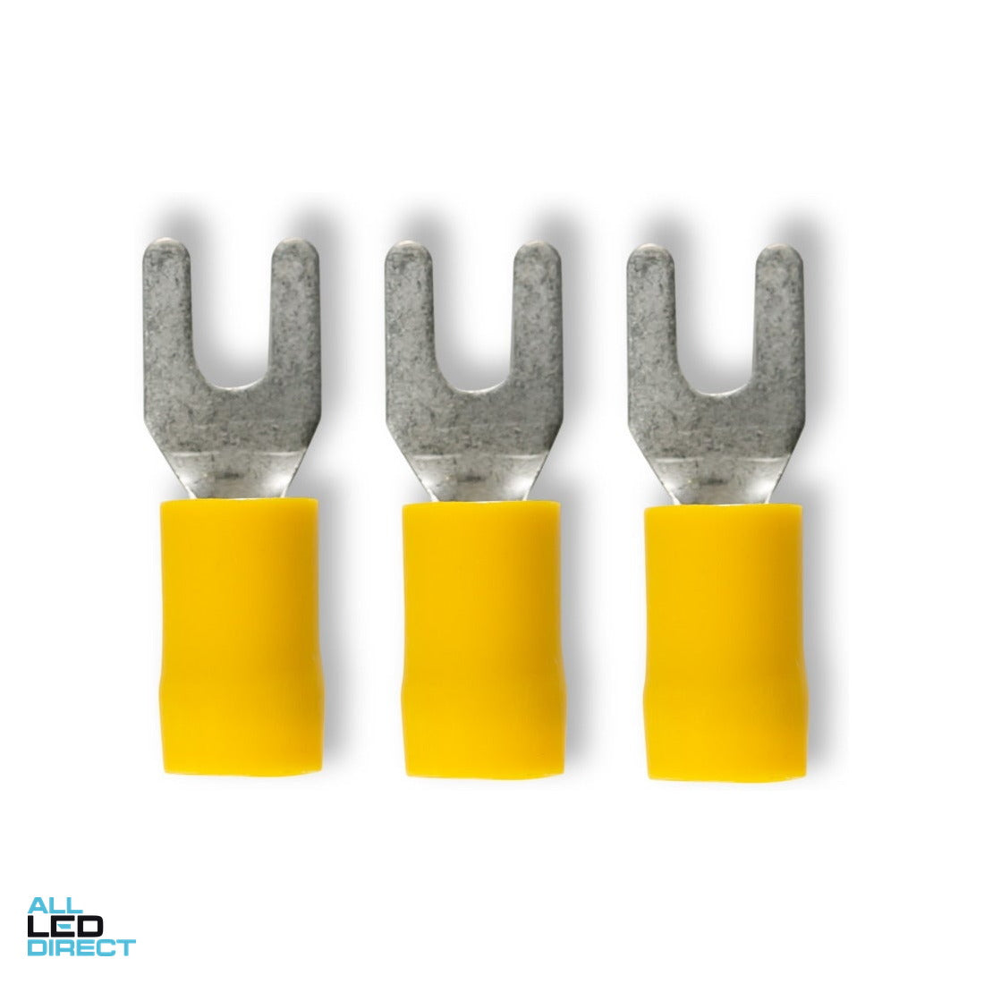 Wattmaster 4.0-6.0mm Fork Terminal Yellow Pack of 50 ALL LED Direct