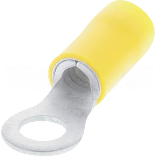 Wattmaster Stud Ring Terminal Suitable For 5mm Yellow Pack Of 50