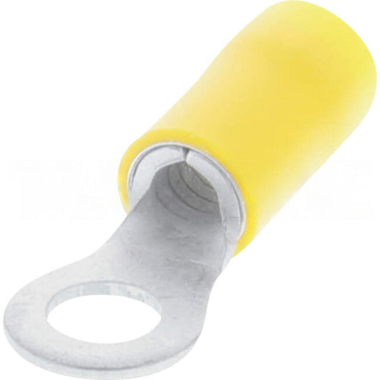 Wattmaster Stud Ring Terminal Suitable For 5mm Yellow Pack Of 50