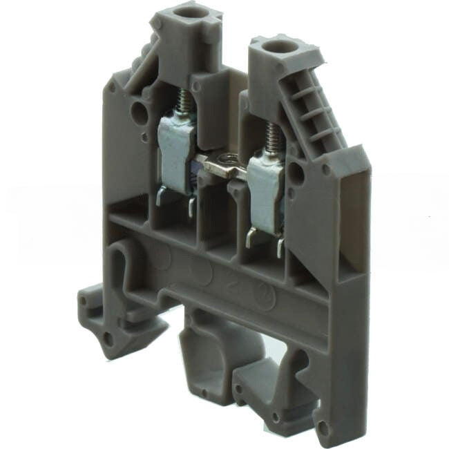 Dore 4mm Terminal Din Rail Grey Each