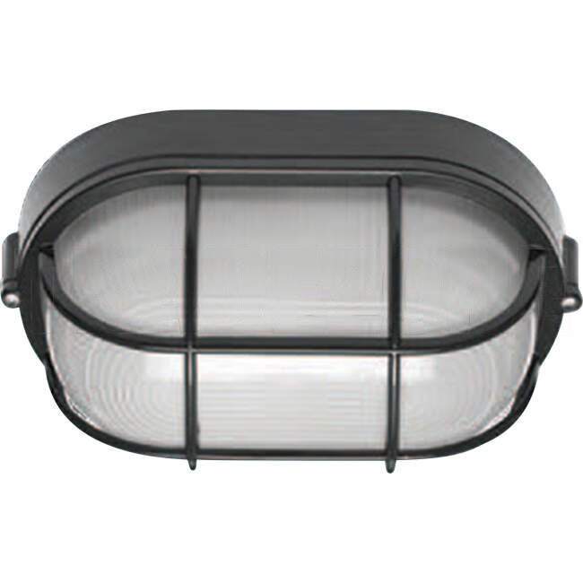 Pierlite 14 Watt CARLTON 285mm x 165mm Surface Mounted Oval IP54 LED Bunker Light Black 3K/4K/6K
