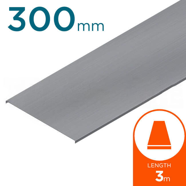 EZYSTRUT 3.0m Flat Cover For ET3 And ET5 Cable Tray Hot Dipped Galvanised