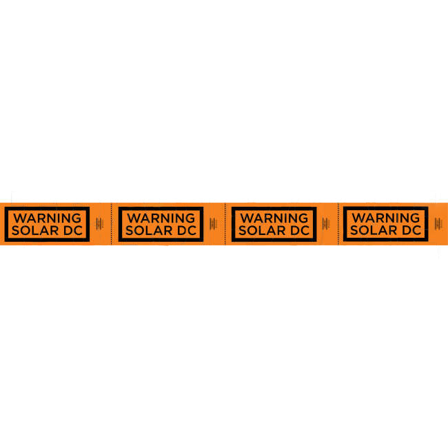 Cirlock 38mm x 100mm 50 Metre Roll Perforated Solar Warning Adhesive Orange