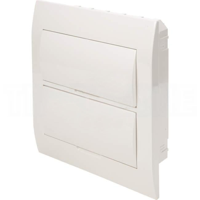 NHP 1 Row of 24 Pole Plastic Flush Mounted Switchboard Plain Door