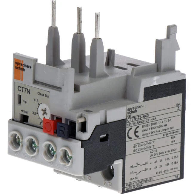 NHP Thermal Overload Relay 2.9 Amp - 4 Amp