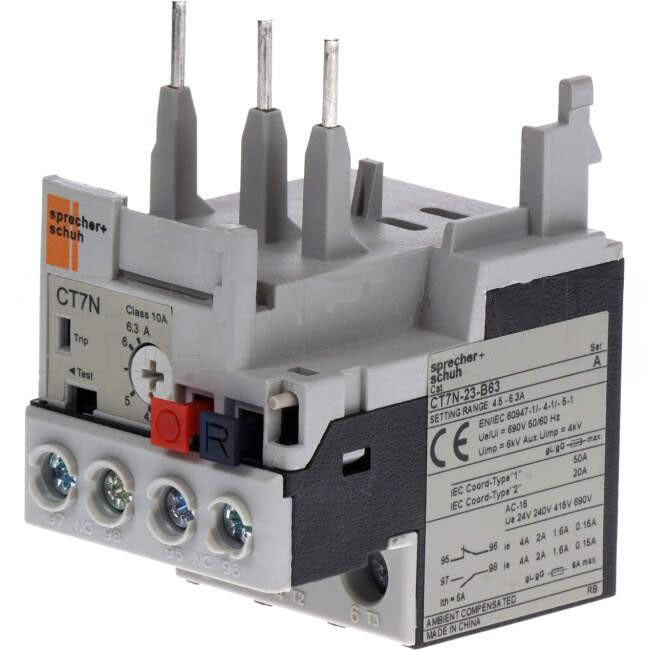 NHP Thermal Overload Relay 4.5 Amp - 6.3 Amp