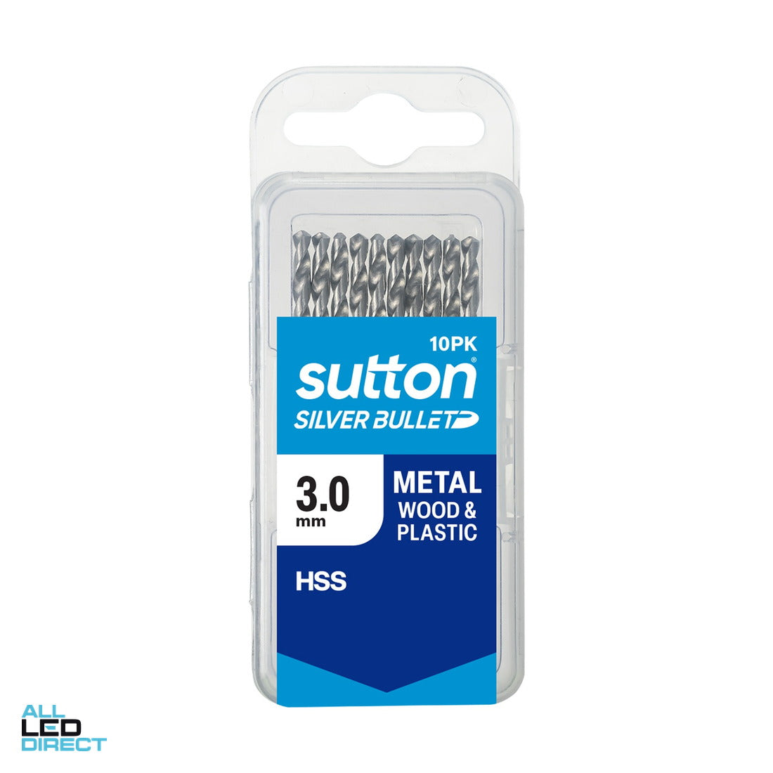 Sutton Tools 3mm Jobber Drill Bit Pack Of 10