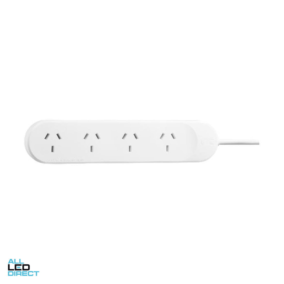 HPM 10 Amp 4 Gang Powerboard With 1.8 Metre Lead White