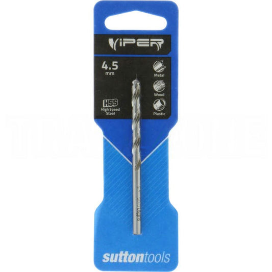 Sutton Tools 4.5mm VIPER Jobber Drill Bit