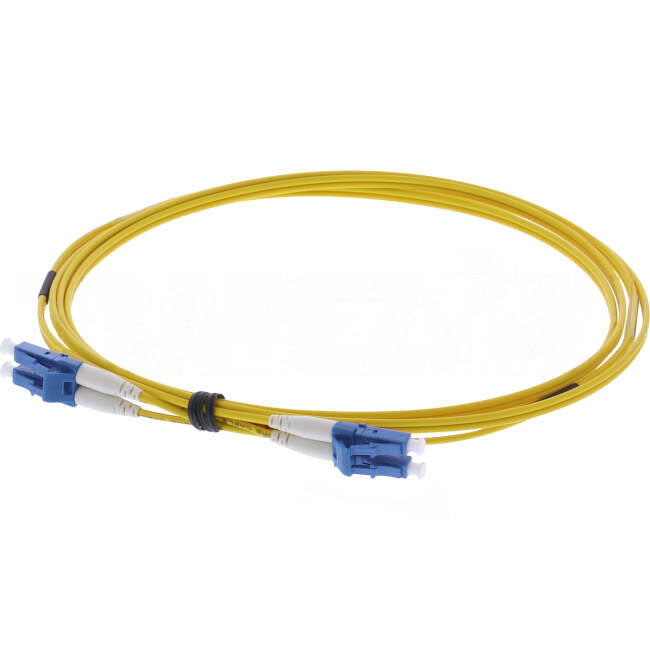AFL Fibre Optic OS2 Duplex Patch Lead LC- LC Connector Yellow 2 Metre