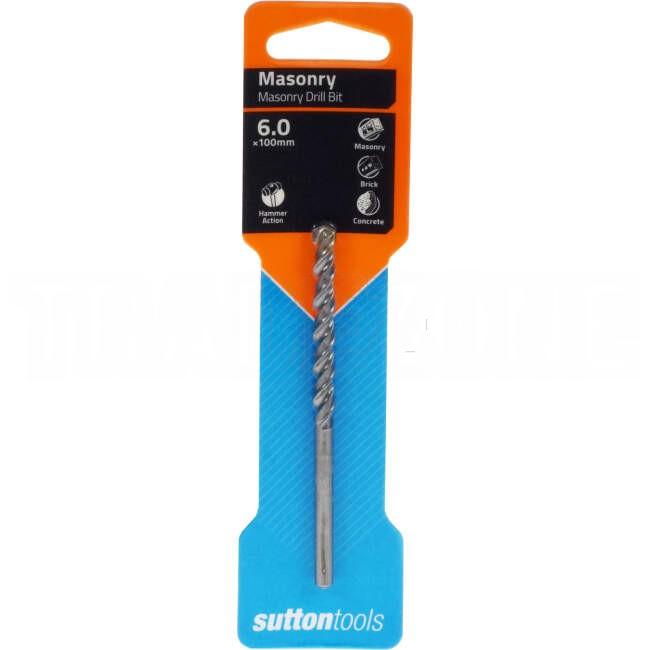 Sutton Tools 6mm x 100mm Masonry Drill Bit