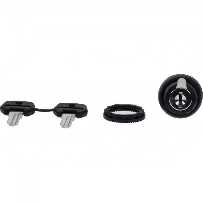 NHP 22.5mm Selector Switch Plastic 3 Position Keyed Maintained Key Out All