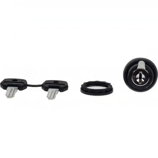 NHP 22.5mm Selector Switch Plastic 3 Position Keyed Maintained Key Out All