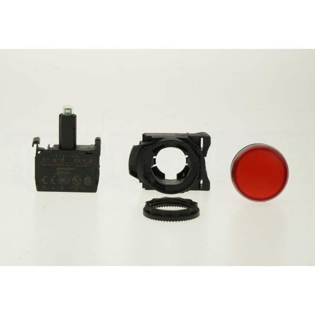 NHP 22.5mm LED Indicator Pilot Light Plastic Red 240V AC