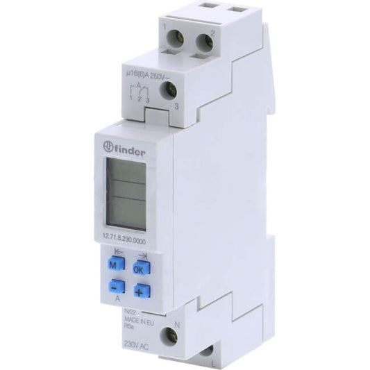 NHP Time Switch Digital Weekly 1 Channel 17.5mm 240vac