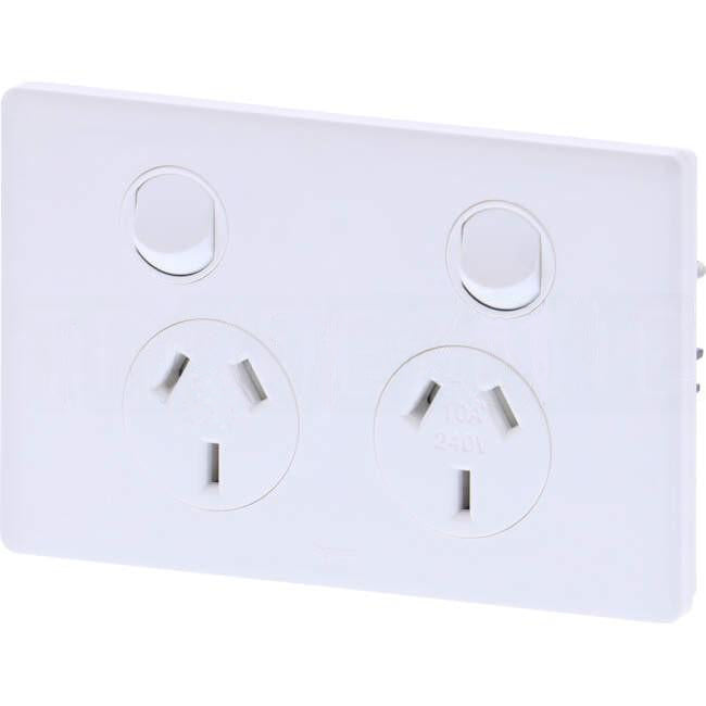Legrand 10 Amp EXCEL LIFE DEDICATED Double Internal Powerpoint White