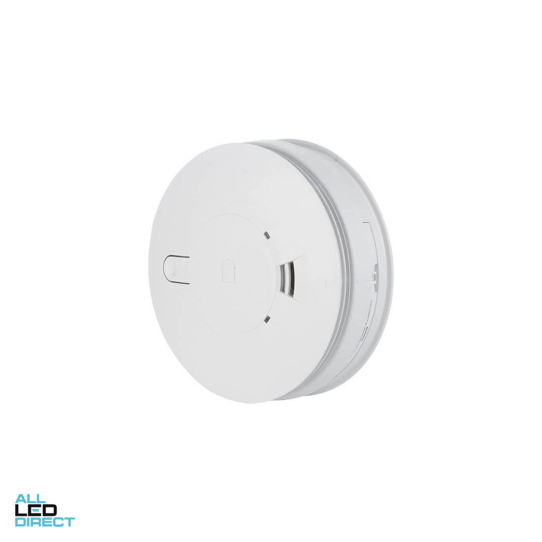 Brooks 230 Volt Surface Mounted Photoelectric Wired Interconnect Smoke Alarm With 9 Volt Alkaline Battery Backup ALL LED Direct