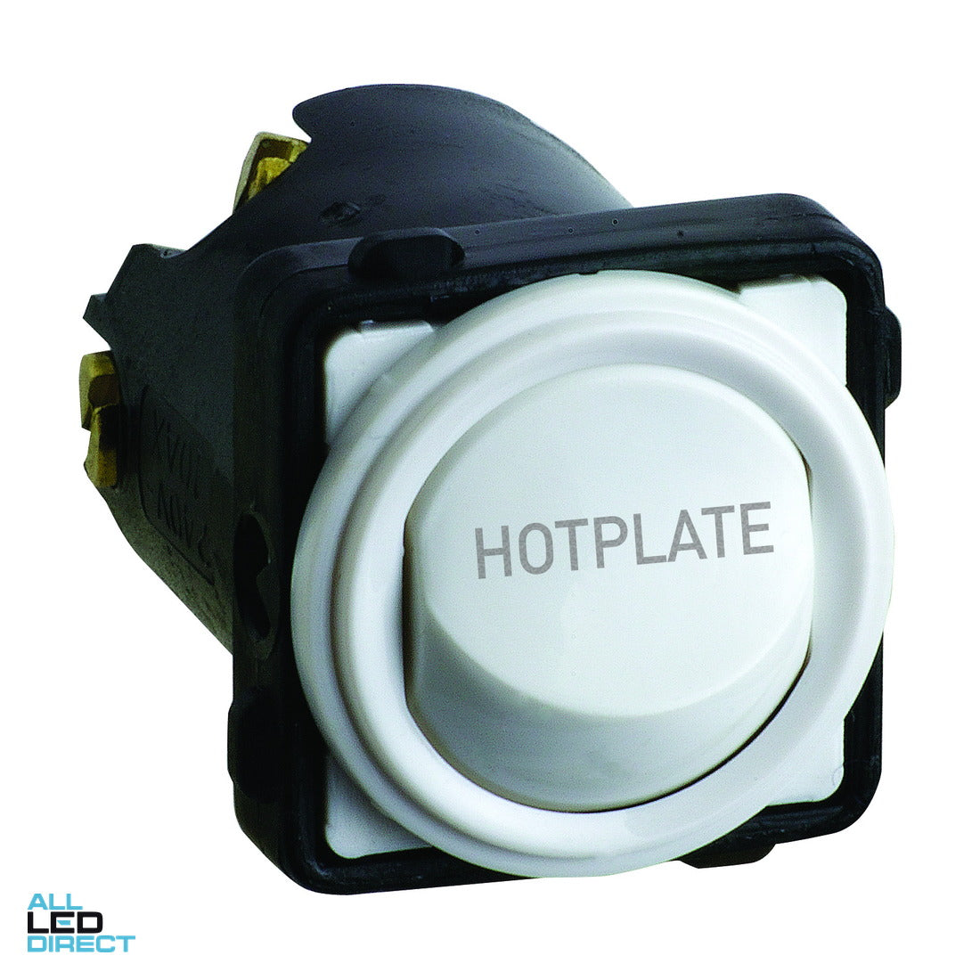Legrand 32 Amp EM SERIES Rocker Switch Mech White Engraved With 'HOT PLATE' ALL LED Direct