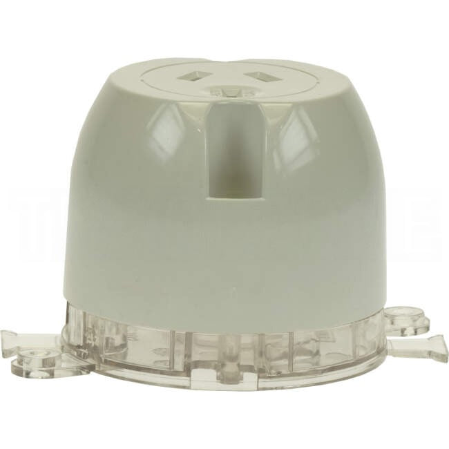SAL 10 Amp 3 Pin Single Plug Base White