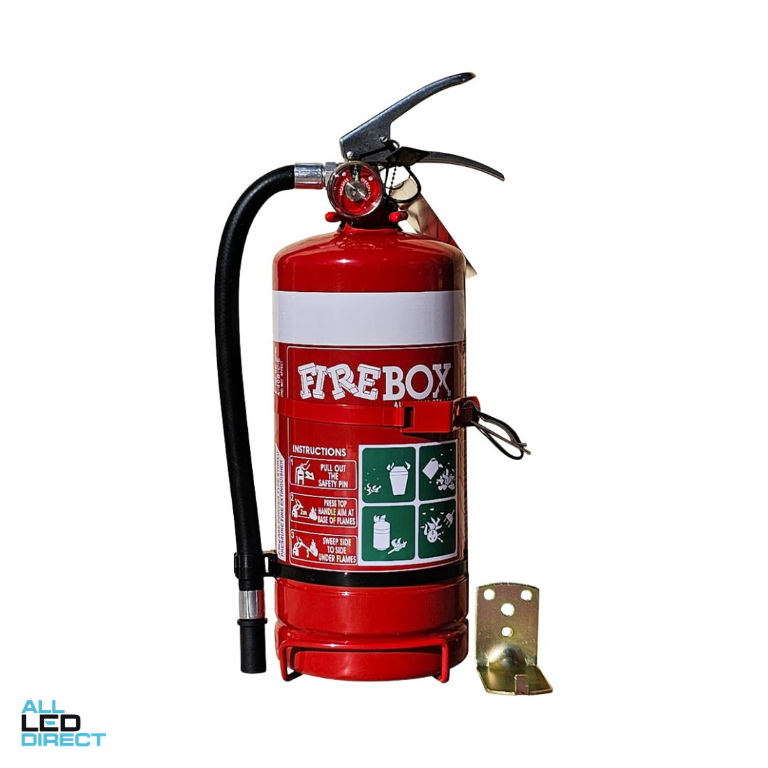 Firebox 2.5kg ABE Dry Chemical Powder Extinguisher ALL LED Direct