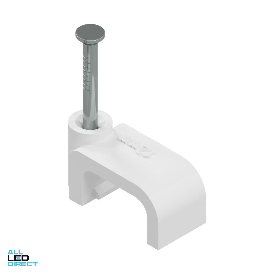 Matelec 2.5mm T+E Flat Cable Clips White Tub of 5000