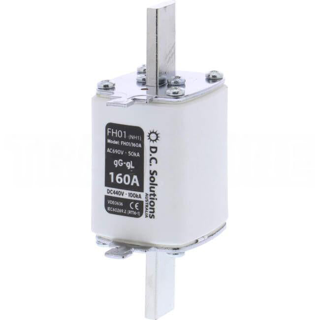 DC Solutions 160 Amp DC440V FH1 Type Fuse 100kA