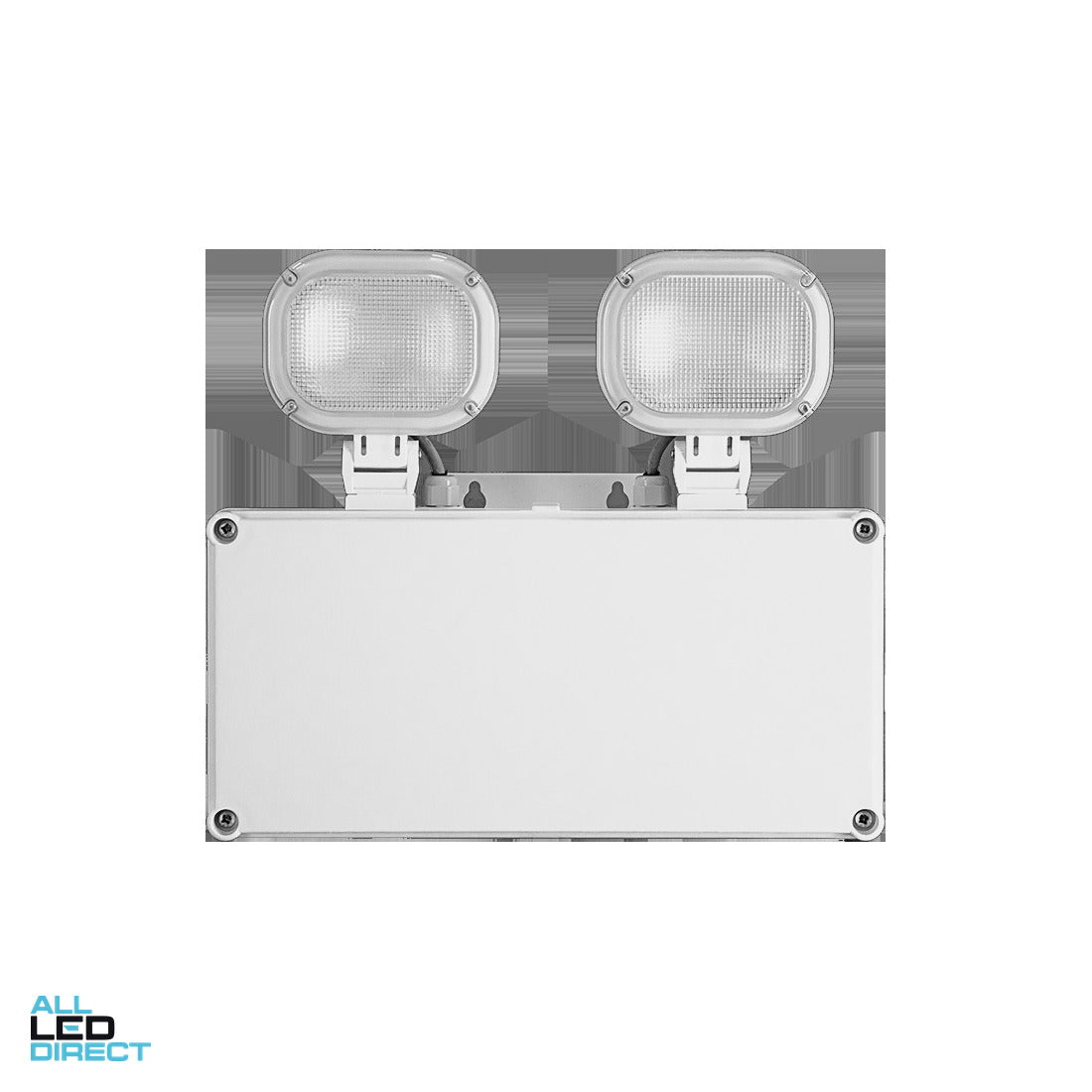 Elumen 6 W Twin Head Weatherproof LED Emergency Flood Light with Self Testing Technology 3000/4000/5000 K ALL LED Direct