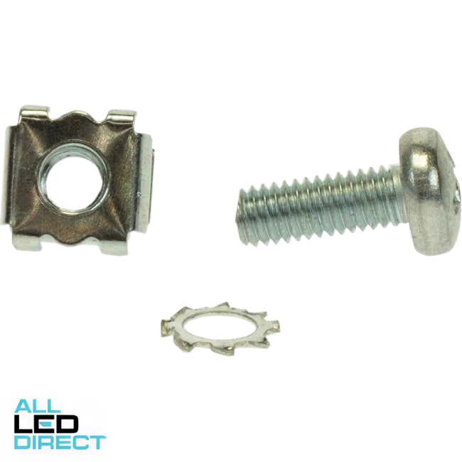 B&R 6mm Cage Nuts & Screws & Washers Pack Of 50