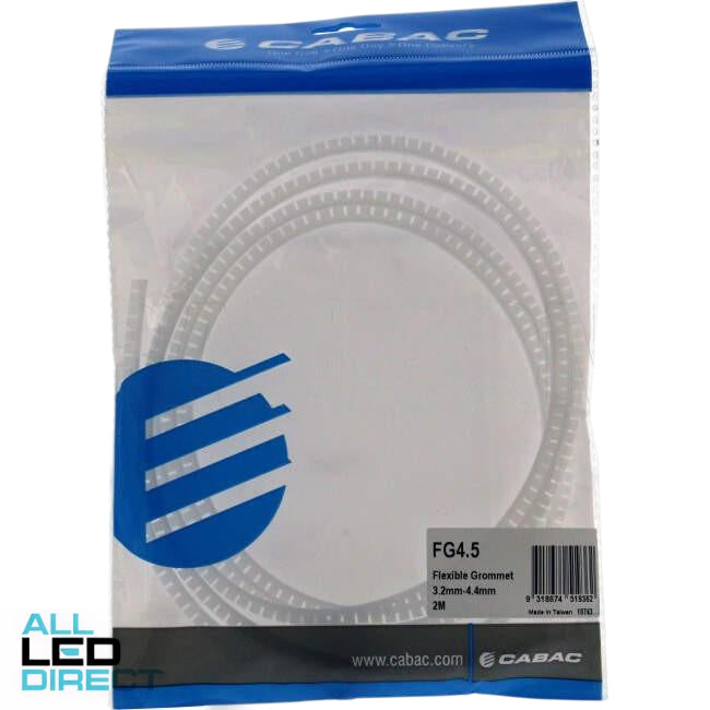 Cabac 3.2mm - 4.5mm x 2 Meter Flexible Conduit Bushing Grommet