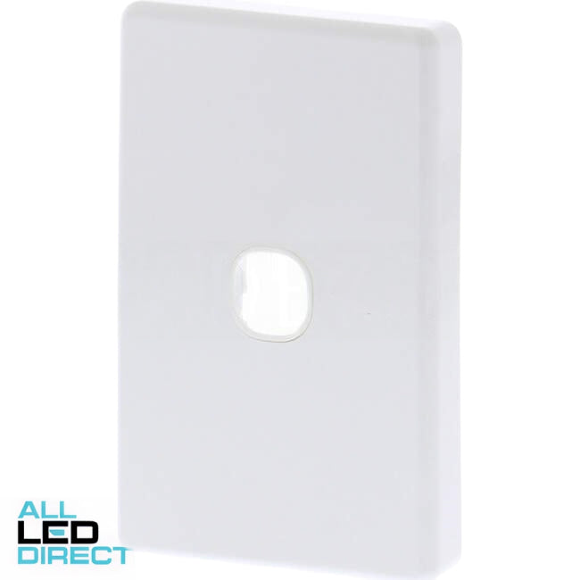 Tesla Classic 1 Gang Grid Plate & Standard Cover White