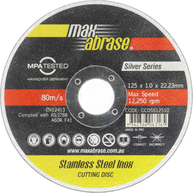 Sheffield 125mm x 1mm x 22.2mm INOX Cut Off Disc