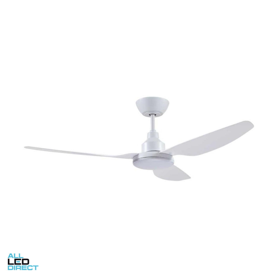Ventair 1300mm (52') GLACIER DC 3 Blade Ceiling Sweep Fan With Glass Fibre Composite Blades & Light White