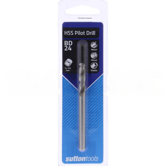 Sutton Tools Pilot Drill HSS 82mm Overall H112 6.35mm