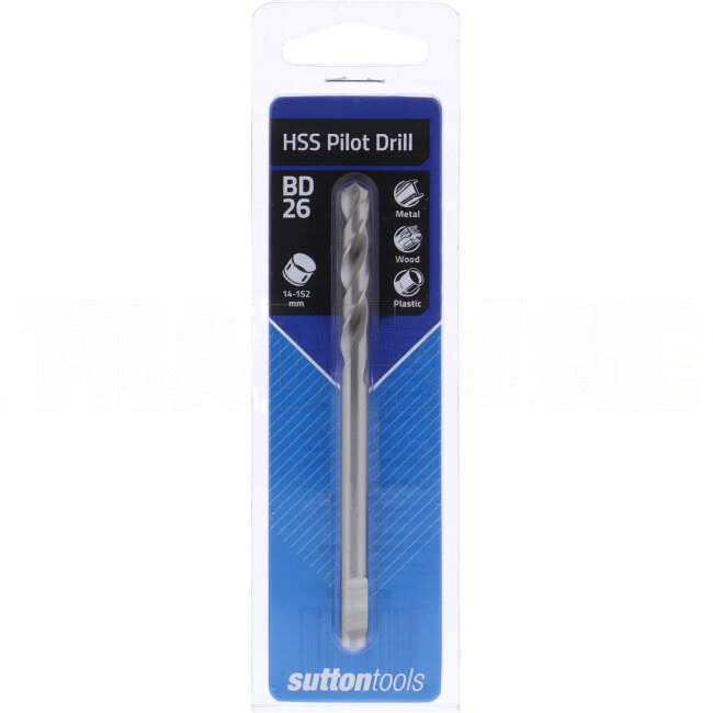 Sutton Tools Pilot Drill HSS 105mm Overall H112 6.35mm