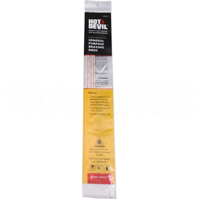 Hot Devil General Purpose Brazing Rods Pack Of 5