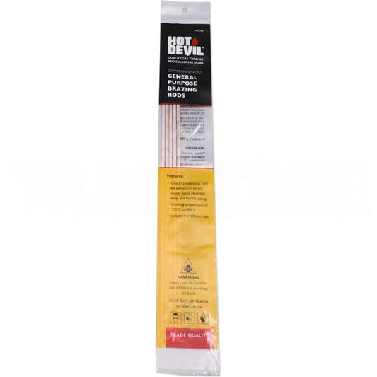Hot Devil General Purpose Brazing Rods Pack Of 5