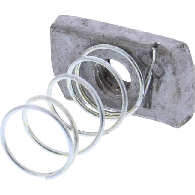 Impres Channel Nut Long Spring Suits 41mm Deep Channel M10 Hot Dip Galvanised