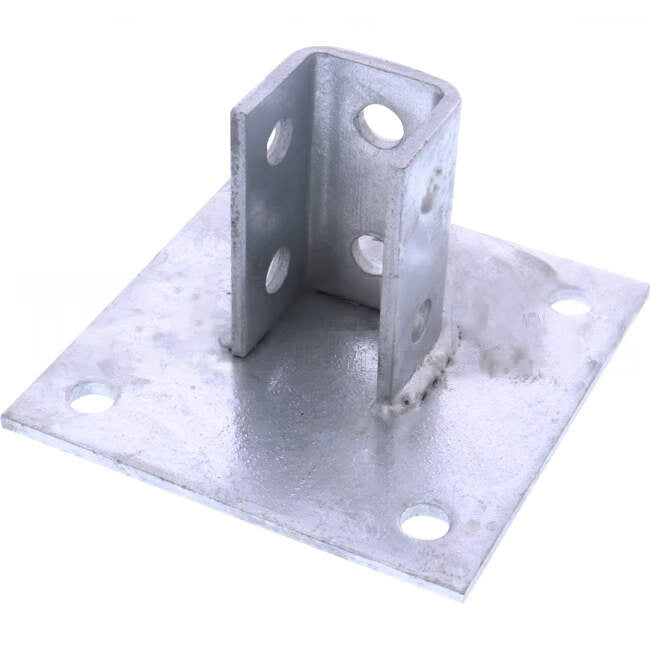 Impres Base Plate (14mm Hole) 150 x 150 x 89 x 6mm Hot Dip Galvanised