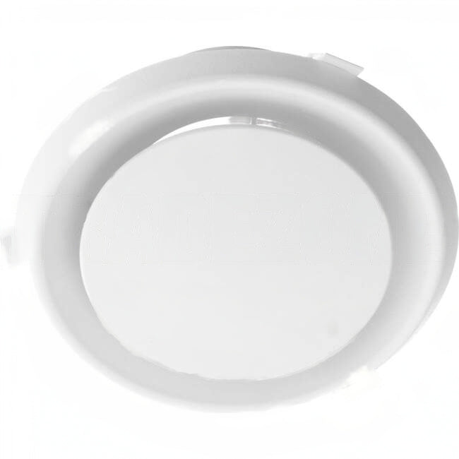 Fantech ALG Ceiling Mounted Round Adjustable Inlet Grille White Suitable for 150mm Duct