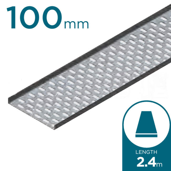Impres Admiralty Pattern Tray 100mm x 2.4 Metre Cable Tray Galvabond