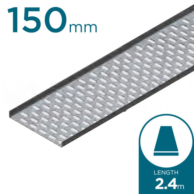 Impres Admiralty Pattern Tray 150mm x 2.4 Metre Cable Tray Galvabond