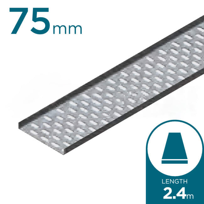 Impres Admiralty Pattern Tray 75mm x 2.4 Metre Cable Tray Galvabond