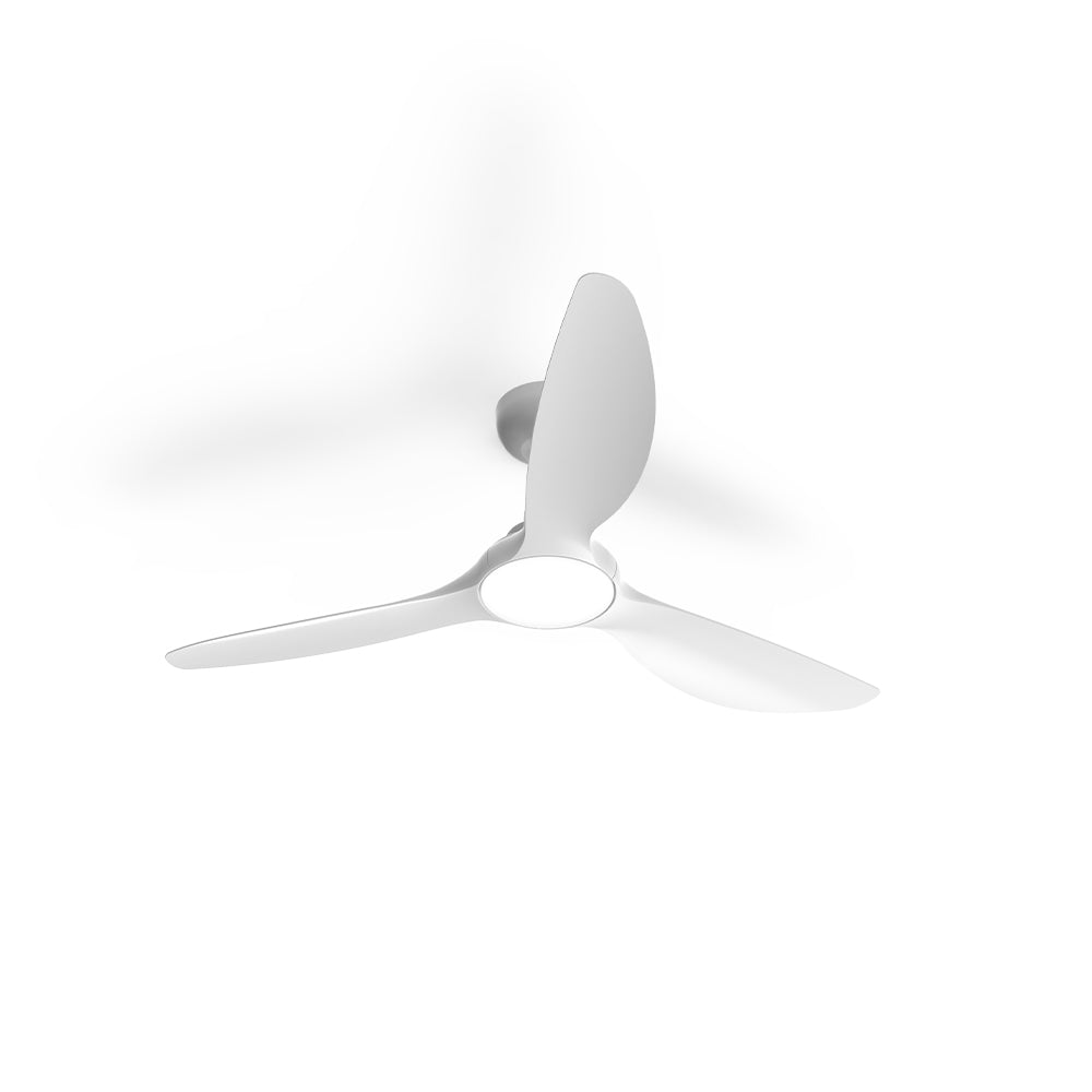 Atom 1220mm (48') IBIZA DC 3 Blade Ceiling Sweep Fan With ABS Blades With Light White