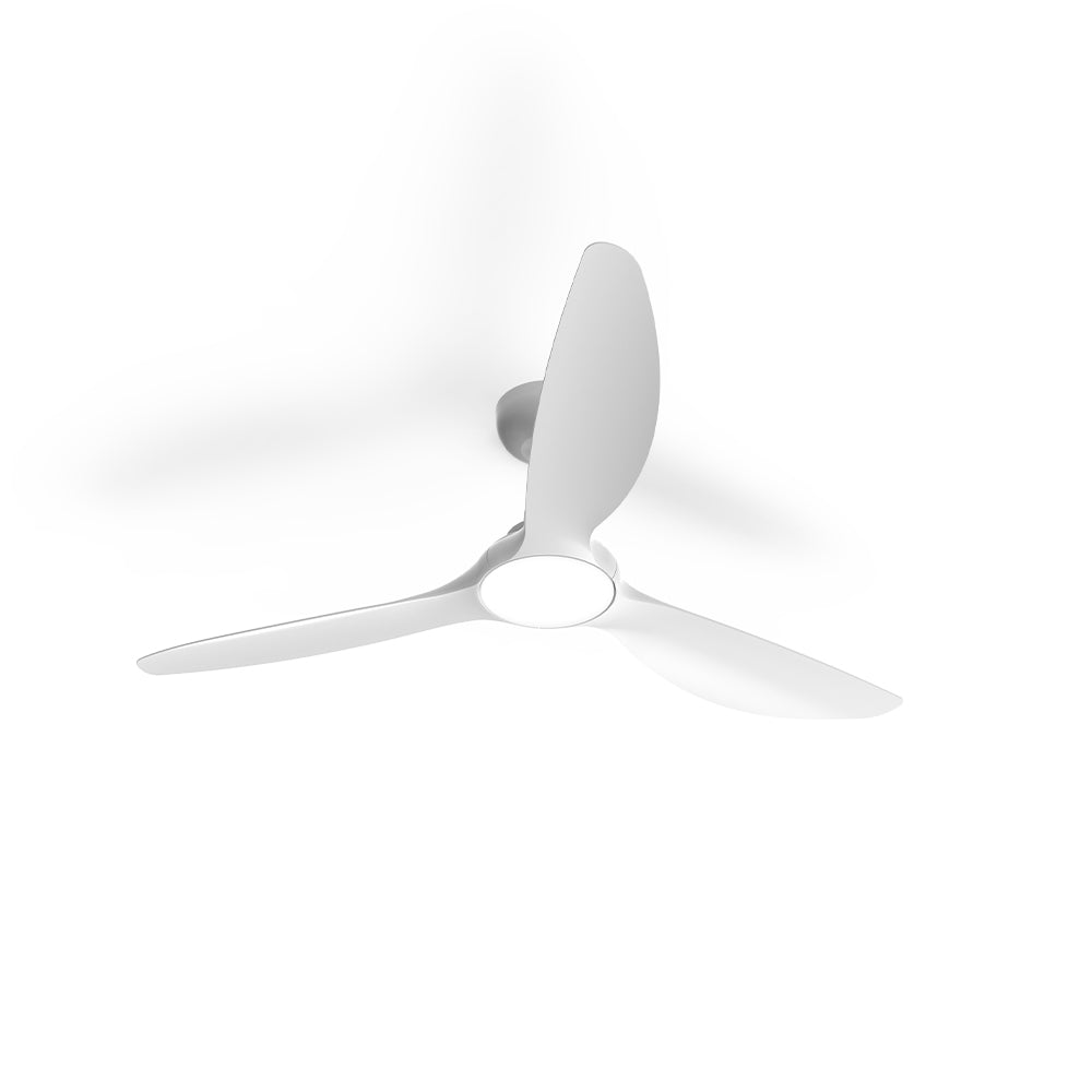 Atom 1320mm (52') IBIZA DC 3 Blade Ceiling Sweep Fan With ABS Blades With Light White