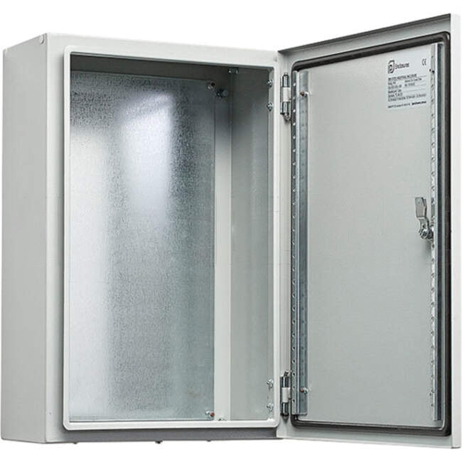 IP IP66 Enclosures 400mm W x 600mm H x 250mm D Galvanised Steel IP66 Enclosure Grey