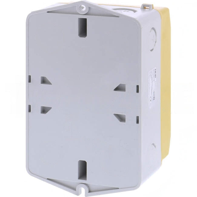NHP 25 Amp 3 Pole IP66 ISOSWITCH Industrial Isolator Yellow With Red Handle