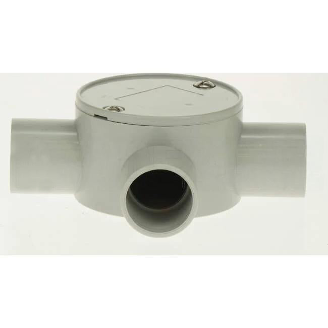 GTS 25mm 3 Way Shallow Round Junction Box