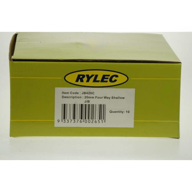 GTS 20mm 4 Way Shallow Round Junction Box