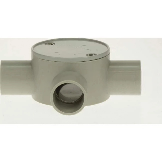 GTS 25mm 4 Way Shallow Round Junction Box