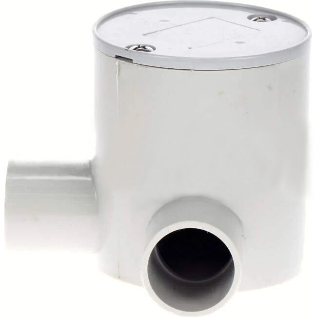 GTS 25mm 2 Way 90 Degree Deep Round Junction Box